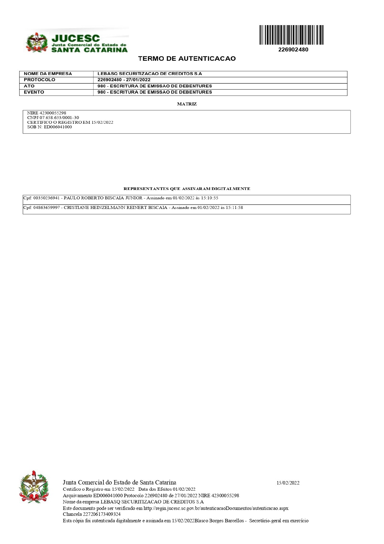 Boletim de Subscrição - Página 11